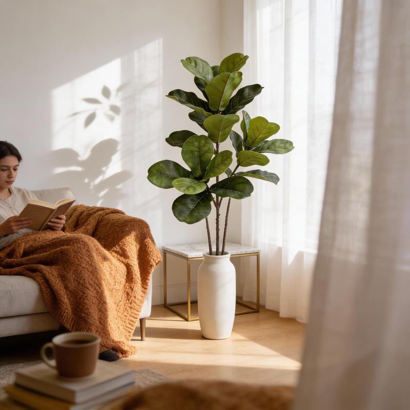 Grand arbre artificiel de figu - Ficus Lyrata Tree avis et prix